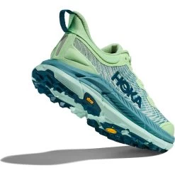 Hoka Mafate Speed 4 Running Shoes Women - Lime Glow / Ocean Mist -Hoka hoka mafate speed 4 womens running shoes lime glow ocean mist 4 1503154