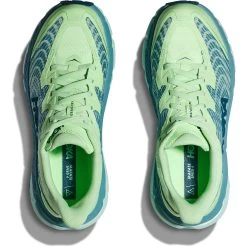 Hoka Mafate Speed 4 Running Shoes Women - Lime Glow / Ocean Mist -Hoka hoka mafate speed 4 womens running shoes lime glow ocean mist 5 1503155