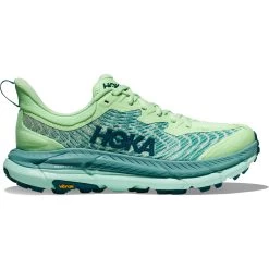 Hoka Mafate Speed 4 Running Shoes Women - Lime Glow / Ocean Mist -Hoka hoka mafate speed 4 womens running shoes lime glow ocean mist 7 1503157