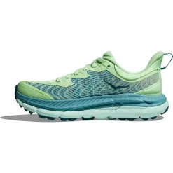 Hoka Mafate Speed 4 Running Shoes Women - Lime Glow / Ocean Mist -Hoka hoka mafate speed 4 womens running shoes lime glow ocean mist 8 1503150