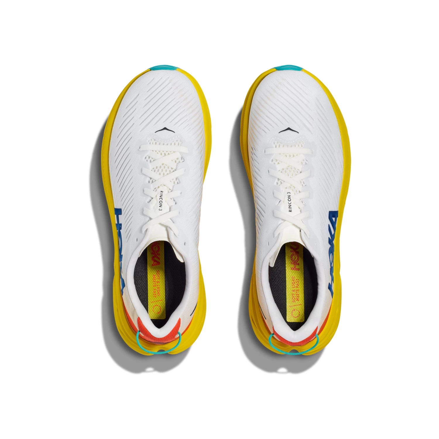 Hoka Rincon 3 Running Shoes Men - White / Eggnog 5 Hoka Rincon 3 Running Shoes Men - White / Eggnog - Image 5