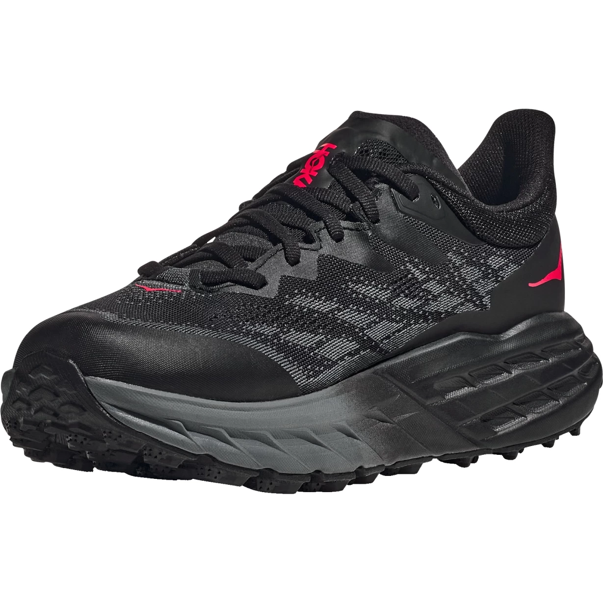 Hoka Speedgoat 5 GTX Women's Running Shoes - Black / Black 3 Hoka Speedgoat 5 GTX Women's Running Shoes - Black / Black - Image 3