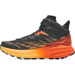 Hoka Speedgoat 5 Mid GTX Running Shoes - Blue Graphite / Amber Yellow -Hoka hoka speedgoat 5 mid gtx hiking shoes blue graphite amber yellow 5 1240521