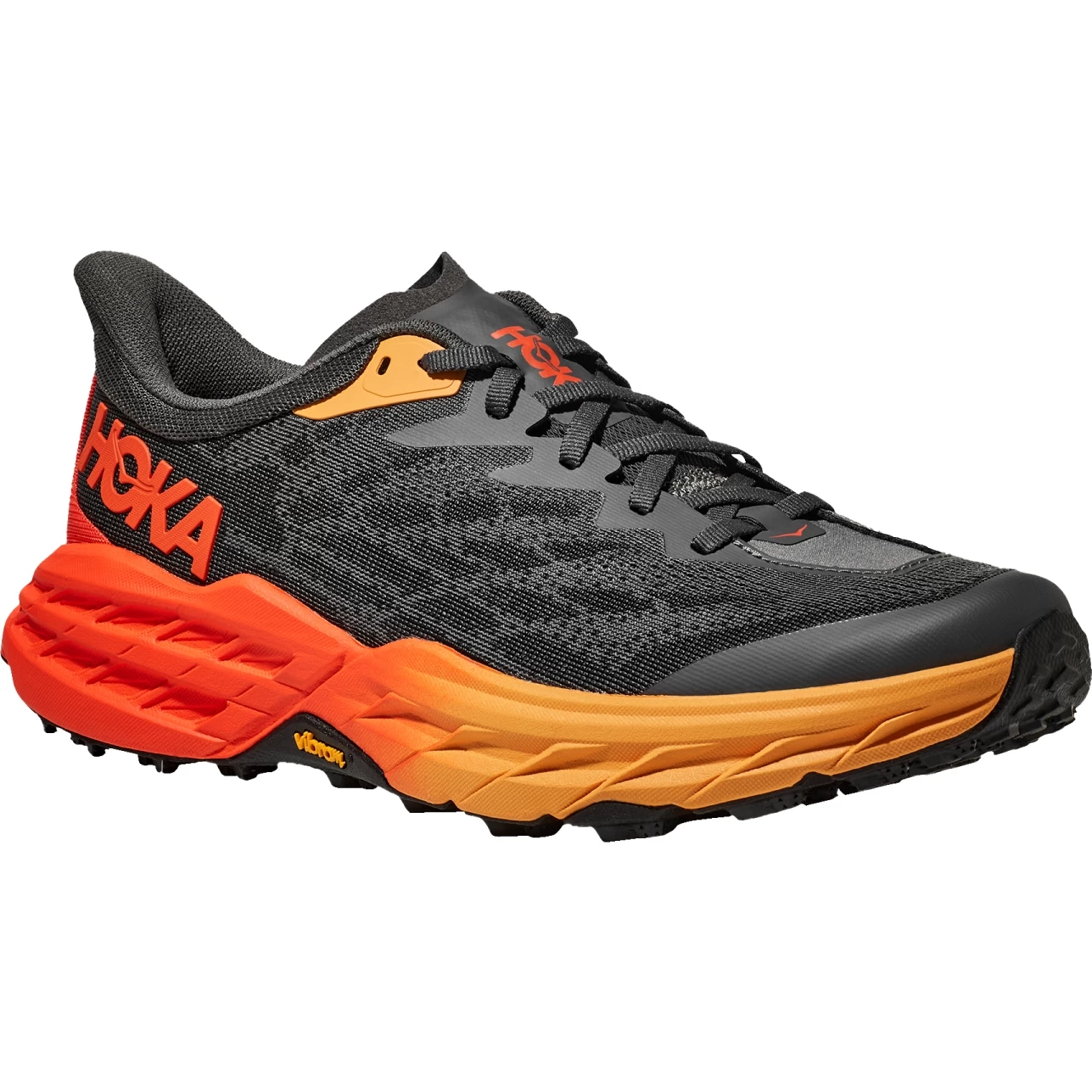 Hoka Speedgoat 5 Running Shoes Men - Castlerock / Flame 1 Hoka Speedgoat 5 Running Shoes Men - Castlerock / Flame