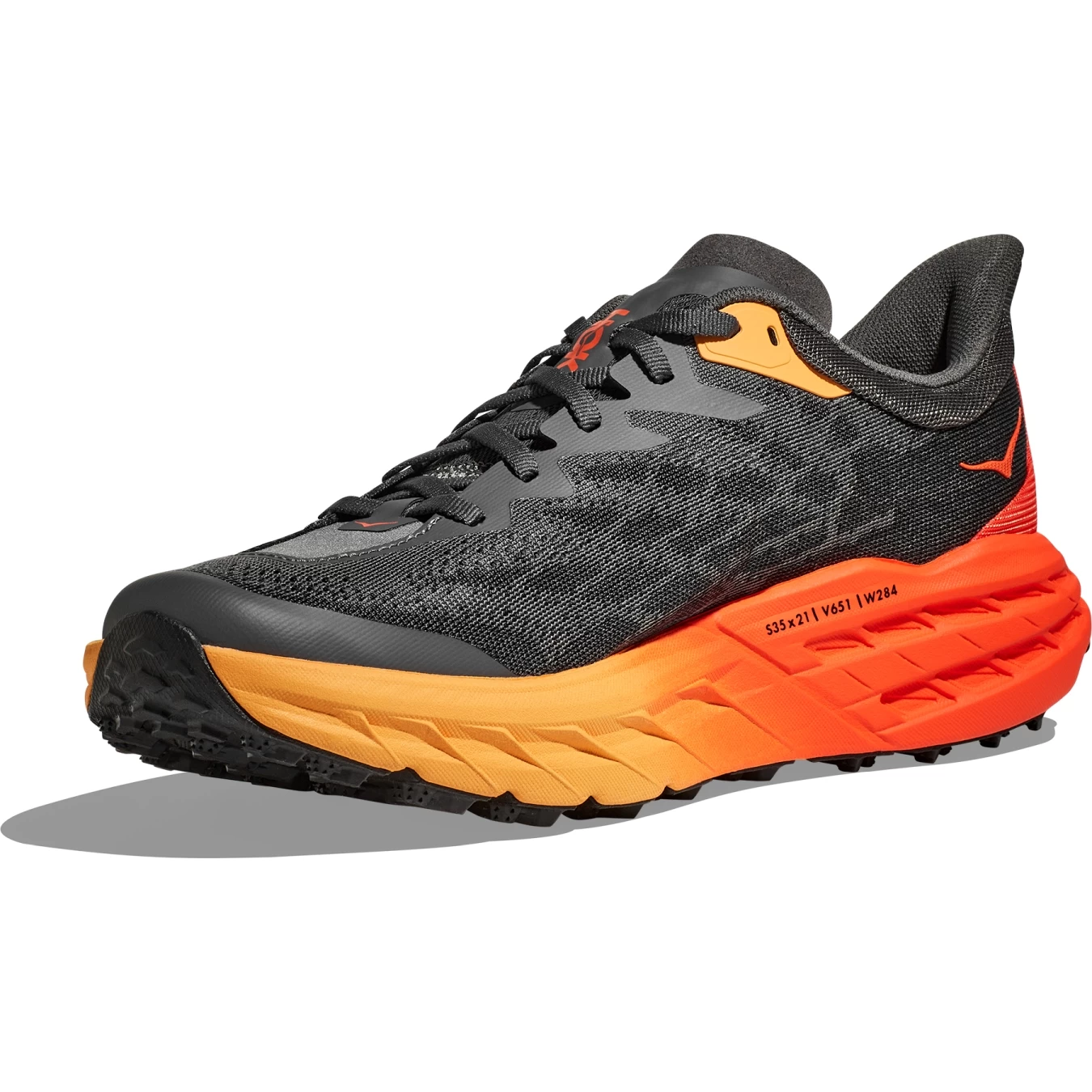 Hoka Speedgoat 5 Running Shoes Men - Castlerock / Flame 2 Hoka Speedgoat 5 Running Shoes Men - Castlerock / Flame - Image 2