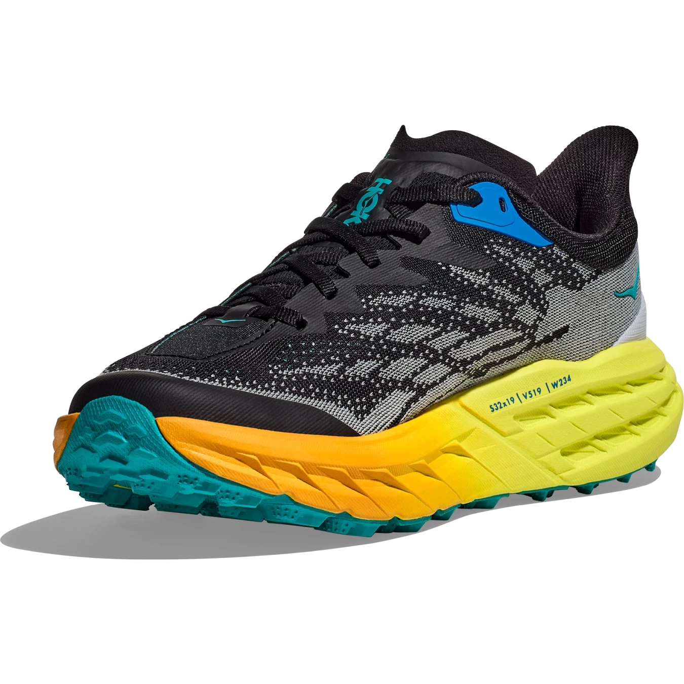 Hoka Speedgoat 5 Running Shoes Men - Black / Evening Primrose 2 Hoka Speedgoat 5 Running Shoes Men - Black / Evening Primrose - Image 2