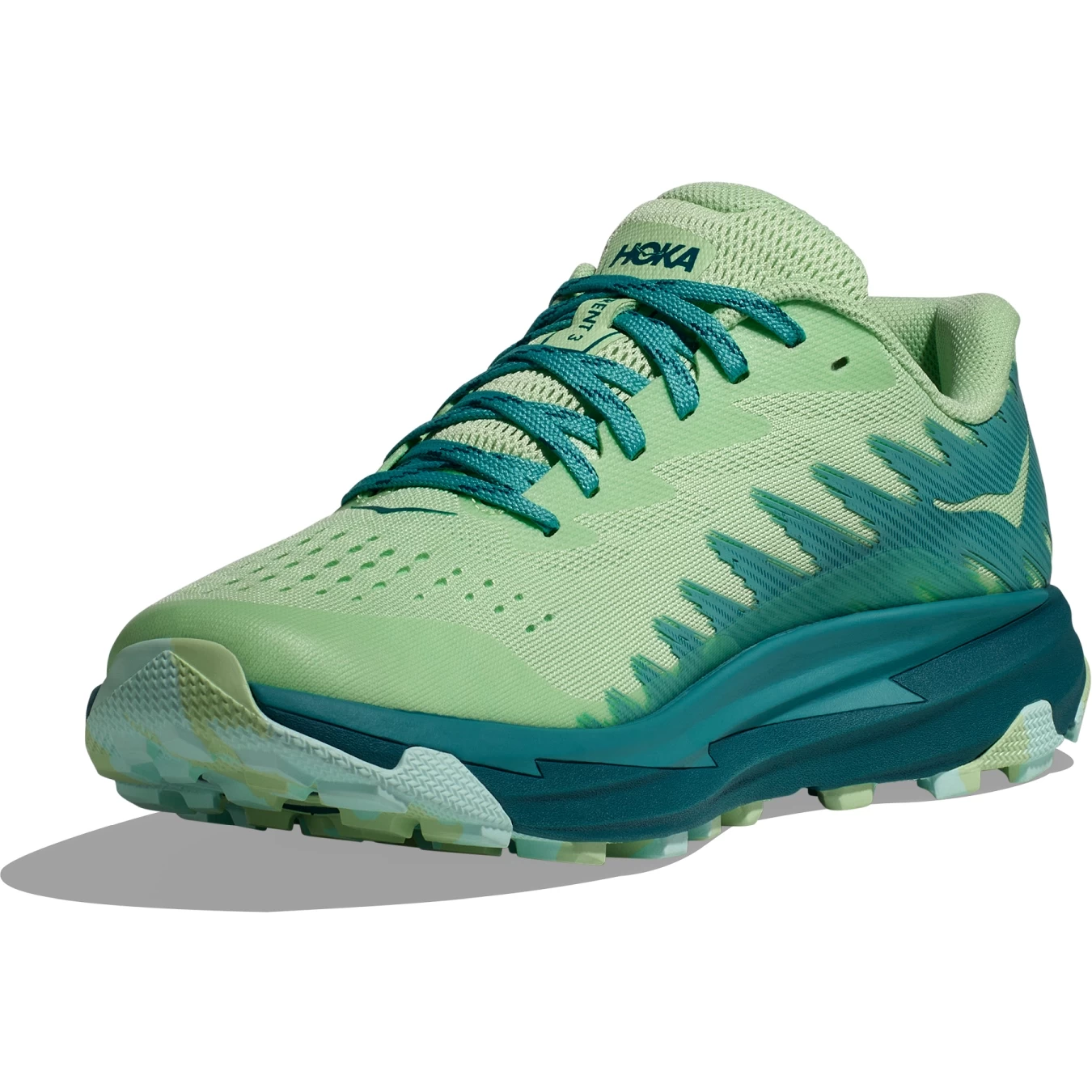 Hoka Torrent 3 Running Shoes Women - Lime Glow / Deep Lagoon 2 Hoka Torrent 3 Running Shoes Women - Lime Glow / Deep Lagoon - Image 2